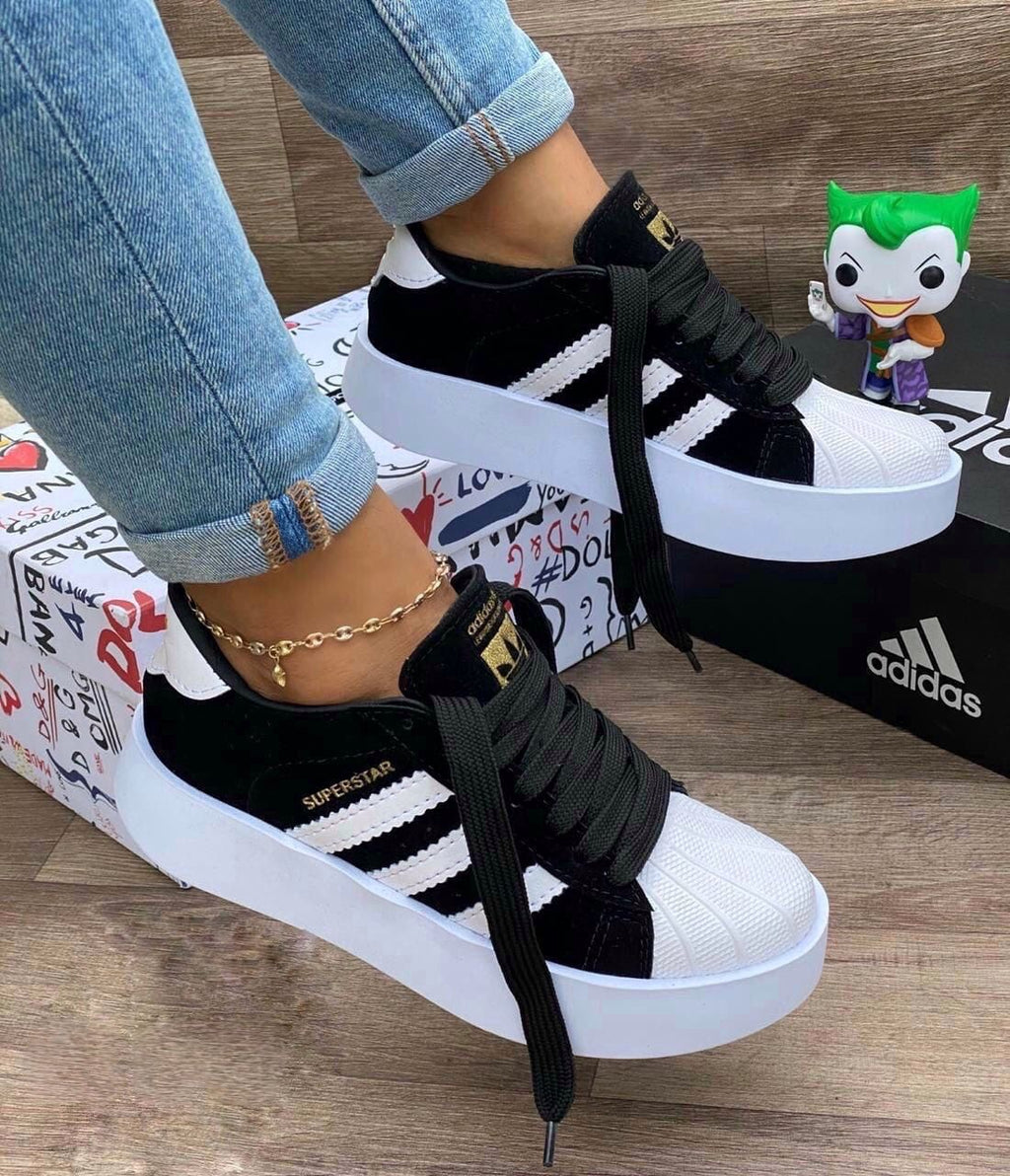 Adidas Super Stars Suela Alta para Dama