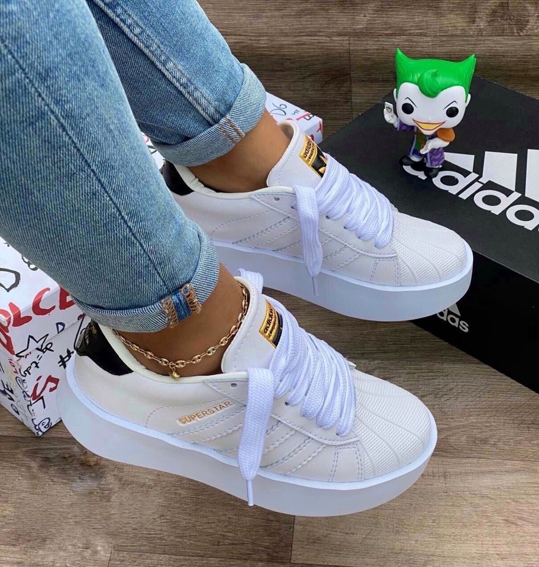 Adidas Super Stars Suela Alta para Dama